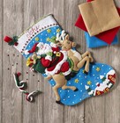 Bucilla Reindeer Santa Stocking Kit 18  Felt Applique Embroidery Christmas Diy