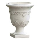  Antique Moroccan Urn Planter  20   White 