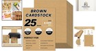 High-quality 8 5x11 Brown Cardstock - 25 Sheets For Invitations And Scrapbooking
