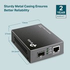 1000base Fiber To Ethernet Media Converter Sfp Slot Gigabit Network Adapter