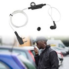 2 Pin Ptt In-ear Headset Earphone Earpiece Microphone For Walkie Talkie Radio