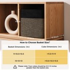 11inch Cube Storage Bins Set Of 4  Cotton Rope Woven Organizer Basket For She   