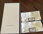 Authentic Gucci Black And White Empty Shoe Box   2 Satin Dust Bags 14 5 X 8 X 5 