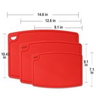 Silicone Thick Cutting Boards Mats Set Of 3pcs Foldable   Flexible Design Jui   