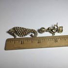 Nice Vintage Pair Of Animal Pins Sea Horse And Seal Balancing Ball Retro Cool