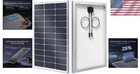 Durable 100 Watt Solar Panel With 16bb Cells - Perfect For Marine   Rooftop Use