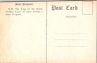 Bangkok Thailand Hm King Of The Royal Golden Chair Grand Palace Vtg Postcard