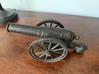 Vintage Antique Heavy Cast Iron Toy Cannon Civil War Style Military Collectible