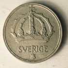 1950 Sweden 10 Ore - Great Collectible - Free Shipping - Sweden Silver Bin A