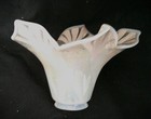 Antique Art Nouveau Painted Glass Lamp Shade 2 25  Fitter