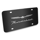 Ford Thunderbird 3d Logo Black Carbon Fiber Patten Stainless Steel License Plate