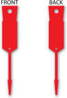 Red Self-locking  Key Tags  1 000 Per Pack  Size 4 1 2  X 3 4   red 