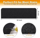 8  X 30   15-pack  Non-slip Stair Treads For Wooden X 30   Black