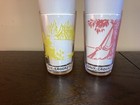 2 Vintage Davy Crockett Jelly Juice Glass Happy Boy Davy Had A Creed
