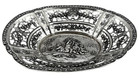 German 800 Silver Oval Shape Bowl  Intricate Repouss   Detailing And Cherubs