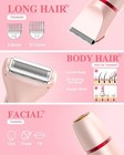 3-in-1 Bikini Trimmer For Women  Electric Razors Shaver For Public Hair