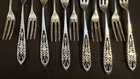 Antique Set Of 12 Chinese Export Silver Forks Marked Hs Likely Hing Shing