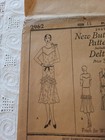 Rare Vintage 1920s Frock Butterick Sewing Pattern  2962 Bust 33  Factory Folded 