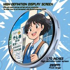 Electronic Display Small Pendant Badge Digital Show 1 7 Inch Touch Screen Pins