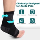 Ankle Support Brace Compression Sleeve  Plantar Fasciitis Pain Relief Foot Wrap