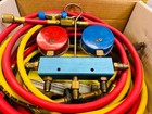 Uniweld Refrigerant Manifold Gauge Set Hvac  r-134a  W  Sight Glass Plus Hoses