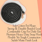 Jildon s Cotton Braided Lead Rope With Swivel Snap  Halter Rope Horse Lunge Line