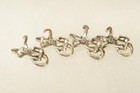 Artisan Sterling Silver 925 Jewelry Lot 4 Alligator Ear Clip 25mm Earrings