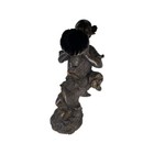Large Asian Decorated Bronze  1930 Japanese Bronze Sculpture