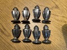 8 Sterling Silver Mini Salt And Pepper Shakers-nice Condition