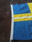 Vintage Swedish Flag Stormduk 26 x16       Photos Scandinavian Cross Sewn Nice 