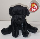 Ty Beanie Baby - Luke The Black Lab Dog  6 Inch  New Mwmts Stuffed Animal Toy