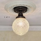139c Antique Vintage  20s 30s Glass Ceiling Light Fixture Globe Hall  Porch Pair
