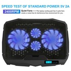 4 Fans Digital Display Laptop Cooling Pad Gaming Notebook Led Cooler Stand 2 Usb