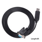 Null Modem Adapter Cable Cp2102 Usb To Rs232 Serial D-sub 9 Pin Db9 Female Cr   