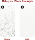 Back Glass Replacement For Iphone16e 6 1 inch With Camera Frame metal Plate Lot