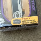 True Utility Minimalist Pocket Knife  8-in-1 Multi Tool Key Ring Clip Tu208