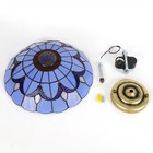 12 tiffany Style Stained Glass Flush Mount Vintage Ceiling Light Lamp Fixture