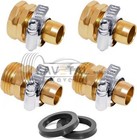 3 4  5 8  Garden Mender End Repair Set Water Hose Male Female Connector W  Clamp