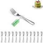 Dessert Forks Set Of 12   Stainless Steel 5 5    Cake Fork For Cocktail 
