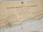 Scotch Bonnet Island To Cobourg Vintage 1972 Nautical Chart Canadian H  S  2061