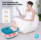 Collapsible Foot Spa Bath With Heat  Remote Control  Temperature Blue Ks7 Model