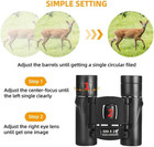 500x25 Portable Hd Zoom Powerful Binoculars Day Low Night Optics Hunting Outdoor