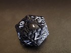 Dungeons   Dragons Fizban s Fortune 25mm Solid Metal Black Dragon D20 - D d
