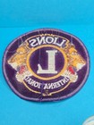 Lions International Large Embroidered Uniform Patch Purple Gold 4 5 Inch Vintage