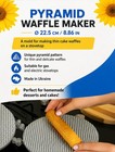 Metal Baking Mold Stovetop For Sweet Waffles Wafer Maker Plate Pyramid Pattern