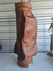 Vintage Hand Tooled Mexican Leather Golf Bag