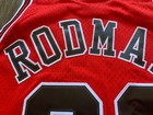 100  Authentic Dennis Rodman Chicago Bulls Road Red Swingman Jersey Throwback