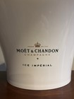 Moet   Chandon Champagne Decorative Ice Bucket Chiller Acrylic White Large     