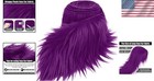 Light Purple 2x60inch Fluffy Faux Fur Fabric     Perfect For Diy Crafts   Costumes