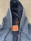 Levi   s Mens 3xl American Worker Denim Lined Jean Full Zip Hooded Jacket New tag
